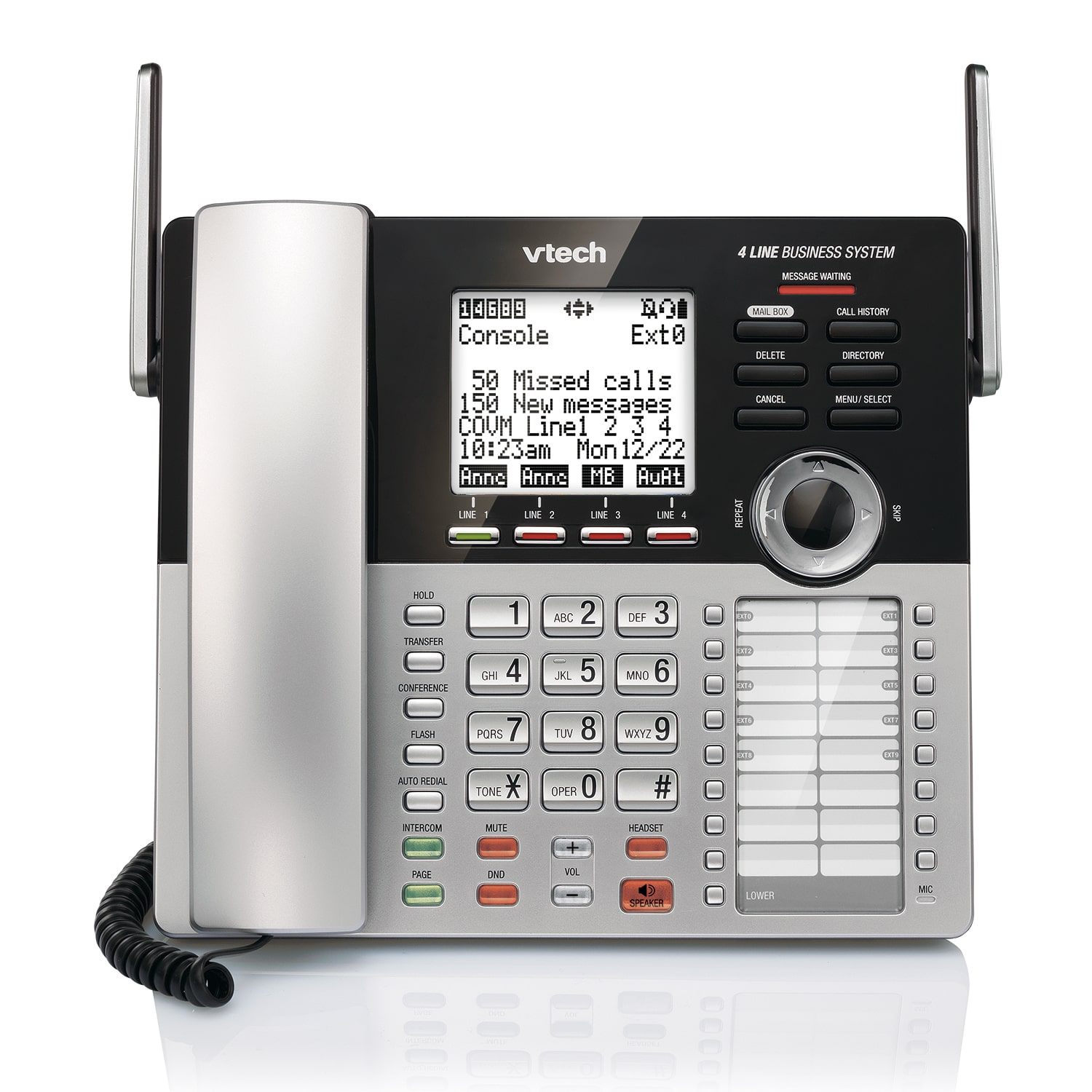 Console principale Systeme telephone a quatre lignes pour petites entreprises de VTech