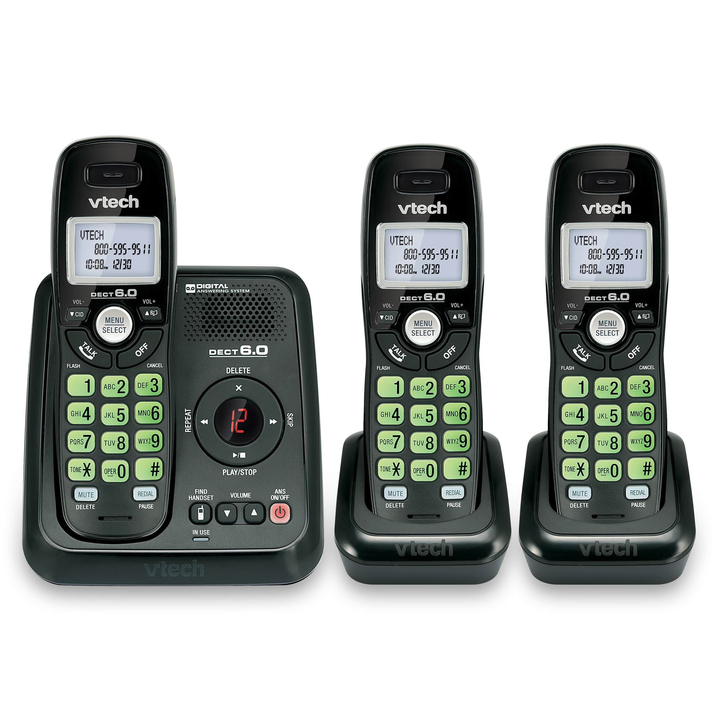 Systeme de repondeur telephonique sans fil avec afficheur/afficheur de l’appel en attente