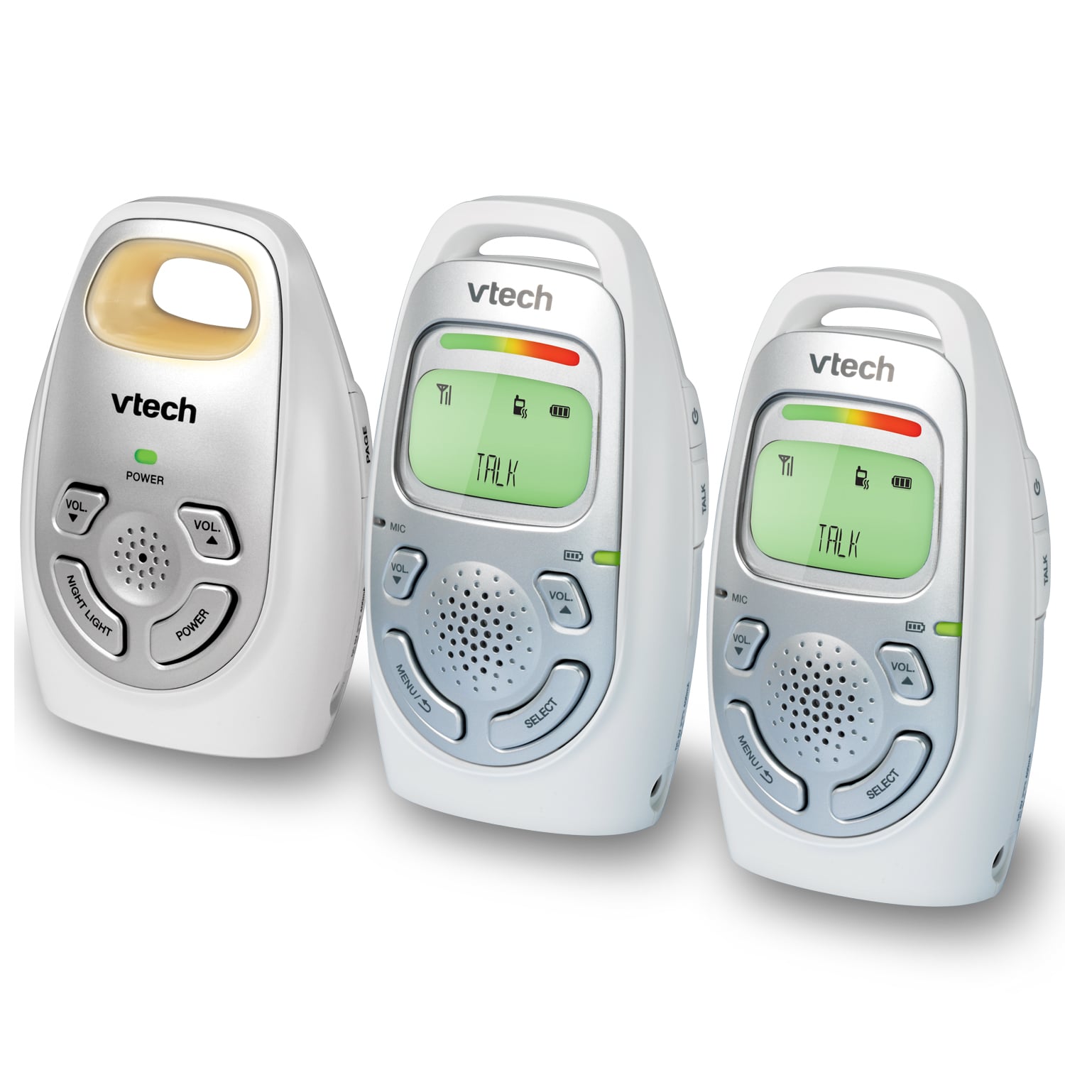 VTech DM223 DECT 6.0 Digital Audio Baby Monitor-White 