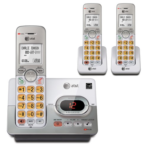 3 handset cordless answering system with caller ID/call waiting