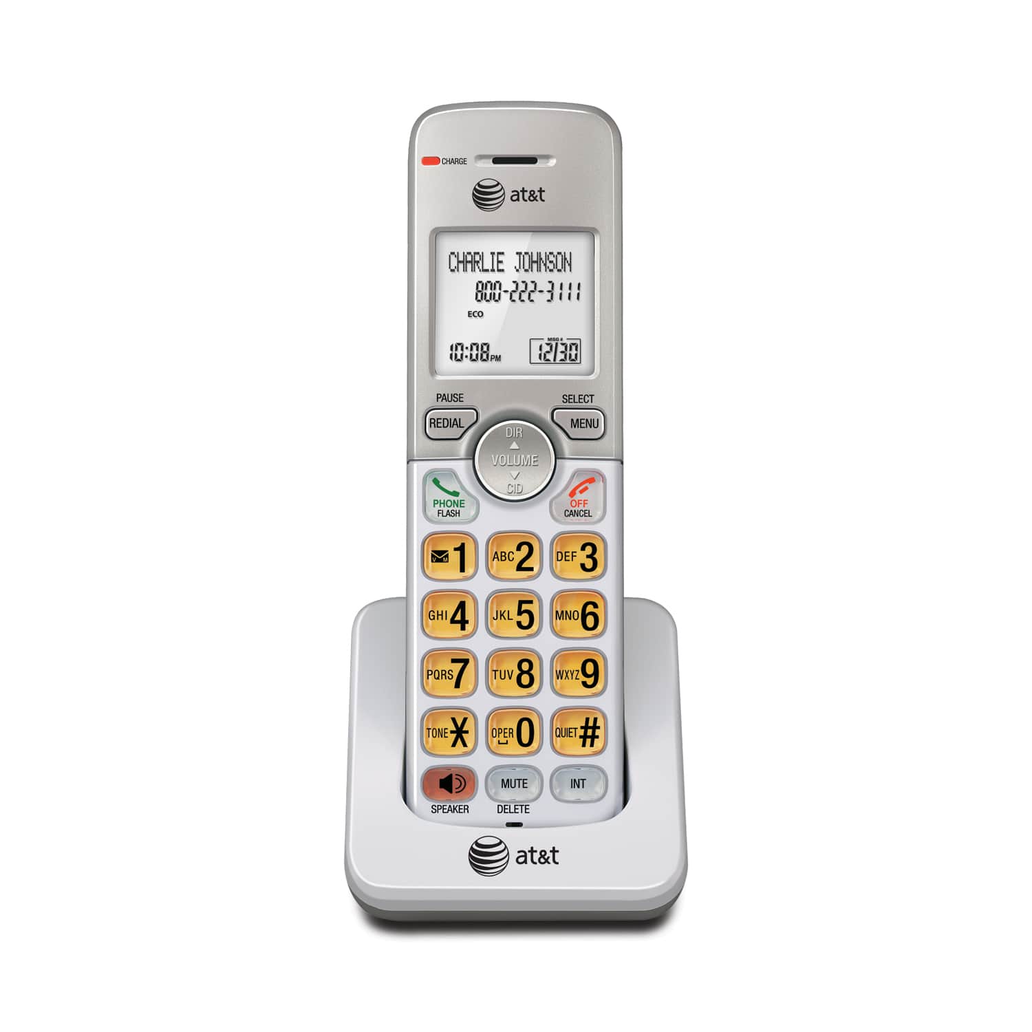 Accessory handset with Caller ID/call waiting