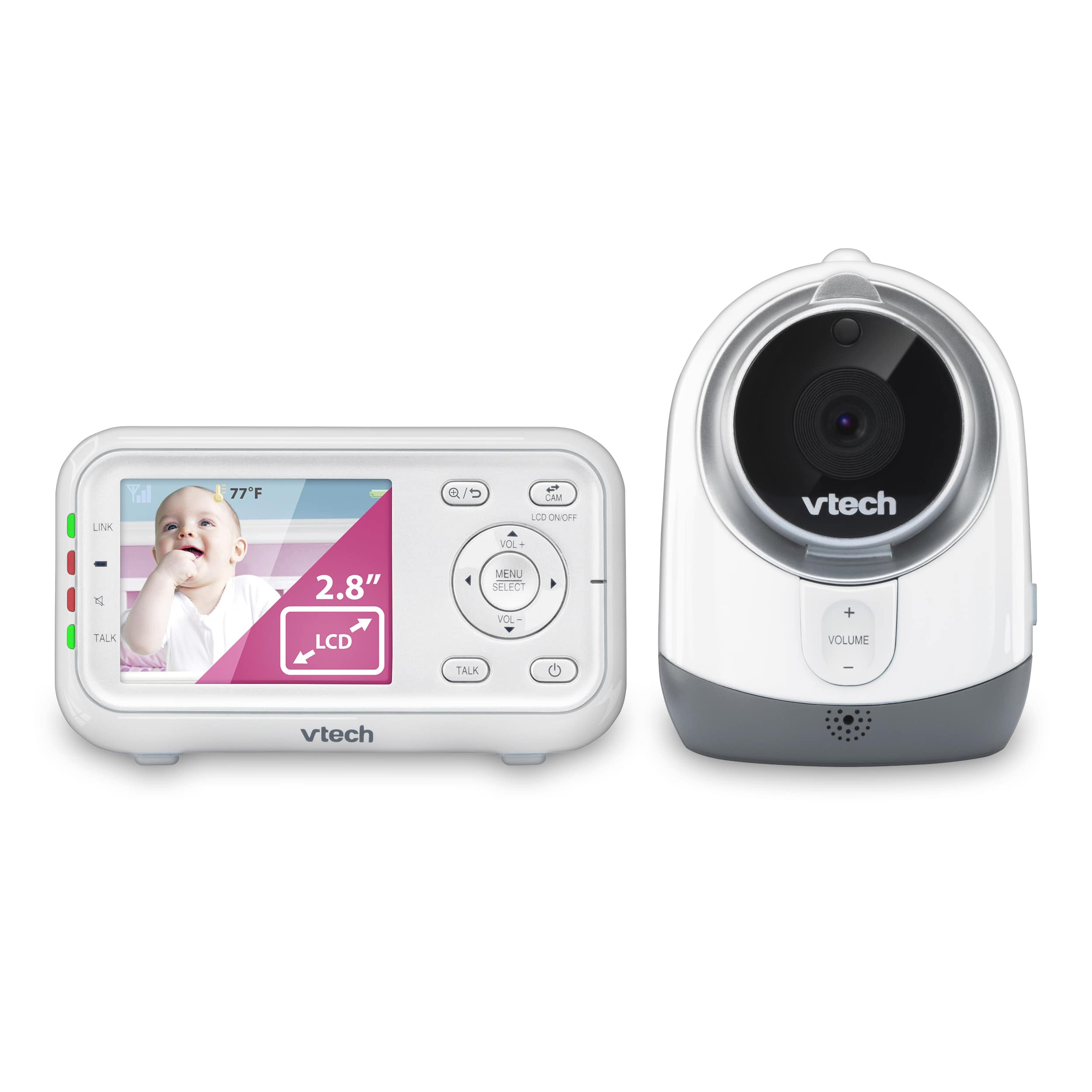 2.8" Digital Video Baby Monitor with Full-Color and Automatic Night Vision