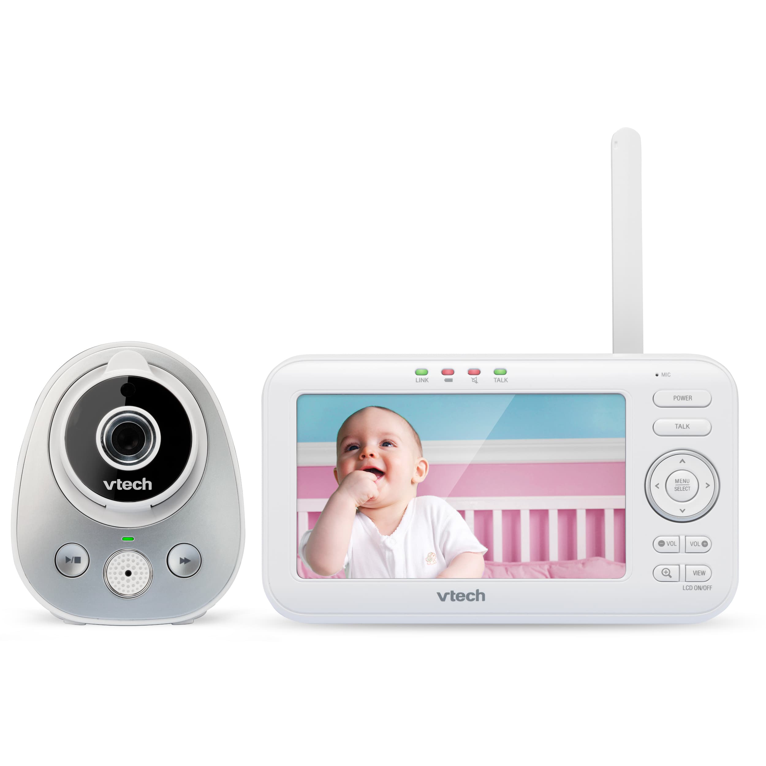 5" Digital Video Baby Monitor with Wide-Angle Lens & Standard Lens