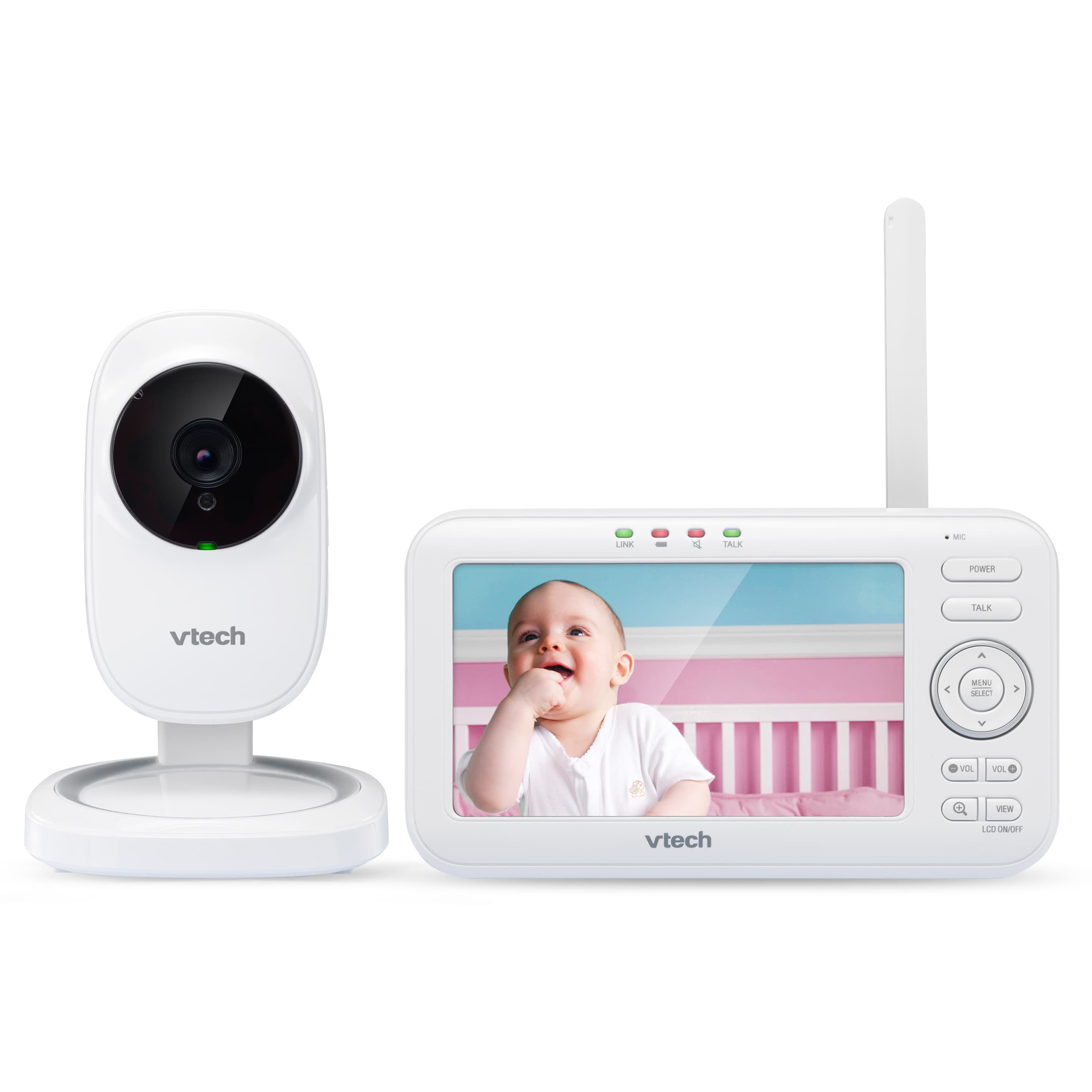 5" Digital Video Baby Monitor with Full-Color and Automatic Night Vision