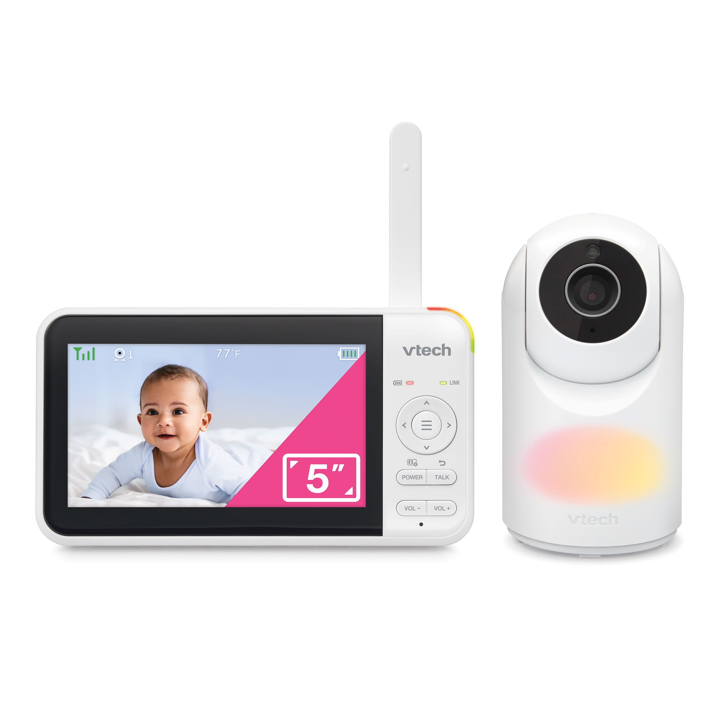 Digital Video Baby Monitor with Pan and Tilt and Night Light