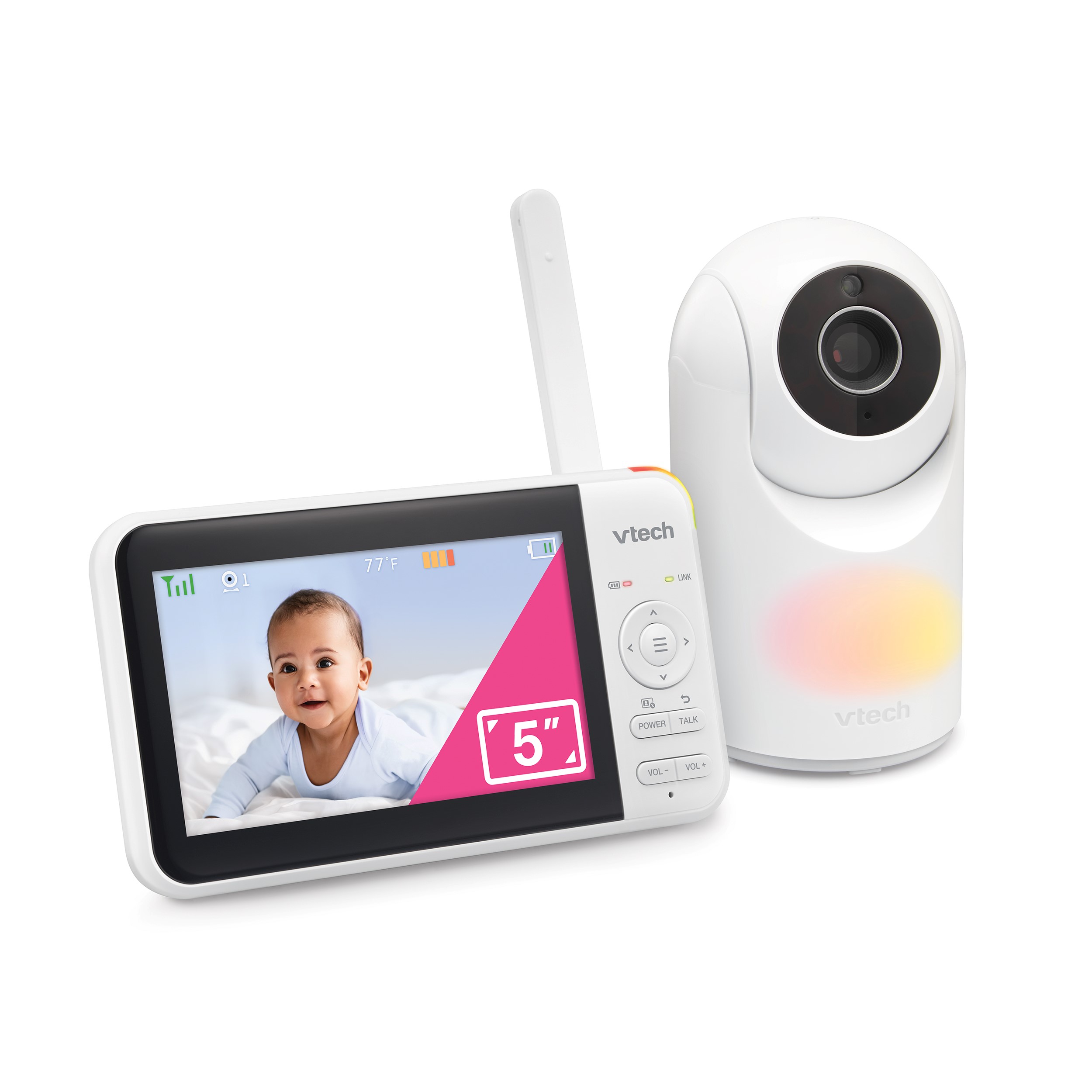 Digital Video Baby Monitor with Pan and Tilt and Night Light
