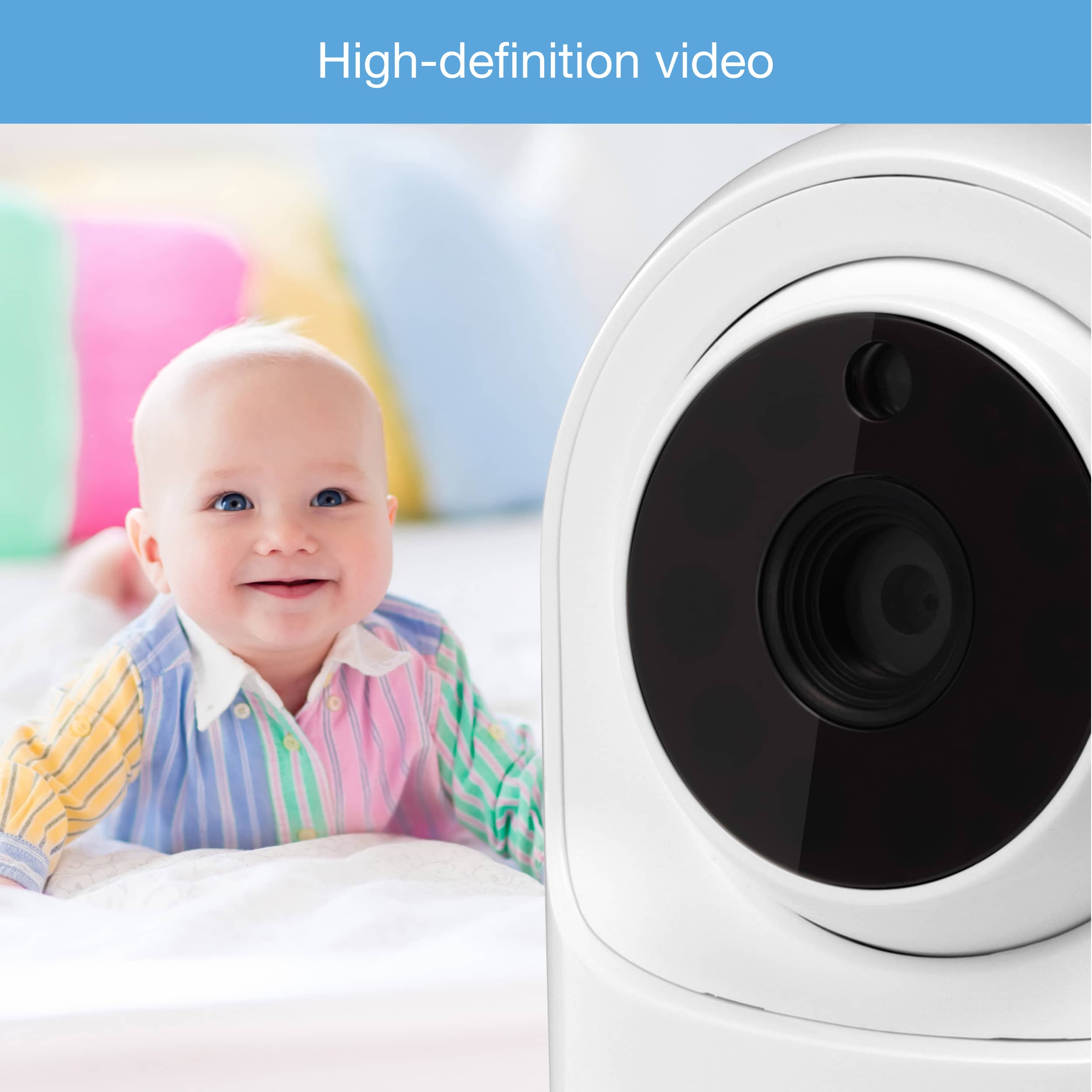 VTech VM981 Wireless WiFi Video Baby Camera with Monitor  5" Touchscreen 5x Zoom 